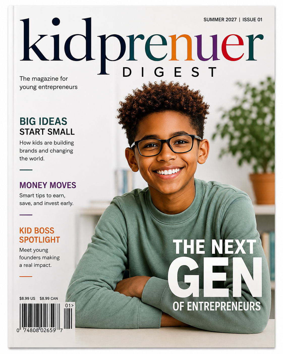 Kidpreneur Digest, Summer 2027, Issue 01 — The Next Gen of Entrepreneurs